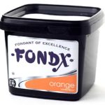 FONDX Rolled Fondant 2 lb – Vanilla Flavor, Orange