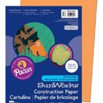 SunWorks Construction Paper, Yellow-Orange,  9″ x 12″, 50 Sheets