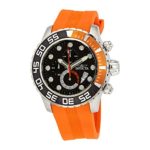 Invicta Men’s Pro Diver Stainless Steel Quartz Watch with Polyurethane Strap, Orange, 26 (Model: 19243)