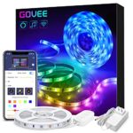 Govee Smart WiFi LED Strip Lights Works with Alexa, Google Home Brighter 5050 LED, 16 Million Colors Phone App Controlled Music Light Strip for Home, Kitchen, TV, Party, for iOS and Android, 16.4ft