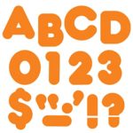 TREND enterprises, Inc. Orange 4″ Casual Uppercase Ready Letters