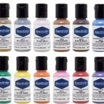 Americolor 12 Color SHEEN – PEARLESCENT Airbrush Color Kit  7.8 oz.  Ounce (0.65 Oz each bottle)
