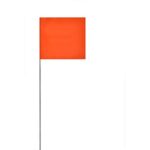 Swanson FOR21100 2-Inch by 3-Inch Marking Flags with 21-Inch Wire Staffs, Orange 100 Pack