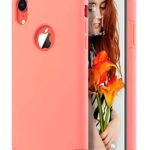 ULAK iPhone XR Case, Slim Fit Dual Layer Hybrid Hard PC Back Cover with Shock Absorption Soft Silicone Interior Anti Scratch Protective Case for iPhone XR 6.1 inch, Orange