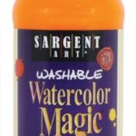 Sargent Art 22-7011 8-Ounce Watercolor Magic, Fluorescent Yellow/Orange