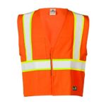 ML Kishigo – FR Pro Series Class 2 Safety Vest, color: Orange, material: Modacrylic Mesh, size: Large