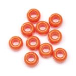 Darice Opaque Orange Pony Beads – Great Craft Projects for All Ages – Bead Jewelry, Ornaments, Key Chains, Hair Beading – Round Plastic Bead With Center Hole, 9mm Diameter, 1,000 Beads Per Bag