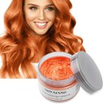HailiCare Hair Wax 4.23 oz, Professional Hair Pomades, Natural Matte Hairstyle Max for Men Women (Orange)