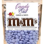 Light Purple m&m 1 Pound Milk Chocolate in CandyOut Sealed Stand Up Bag