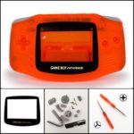 New Full Housing Shell Pack for Nintendo Gameboy Advance GBA Repair Part Color Clear Orange.