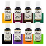 Global Sugar Art, Fall Assortment Premium Food Coloring Gel Kit, Eight Colors 3/4 Ounce by Chef Alan
