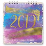 Orange Circle Studio 2019 Studio Redux Mini Wall Calendar, Aquarelle