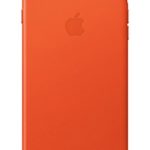 Apple Leather Case (for iPhone 8 Plus/iPhone 7 Plus) – Bright Orange