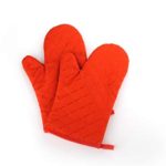 Professional Silicone Oven Mitt – 1 Pair – Oven Mitts With Quilted Liner (Color : Orange)