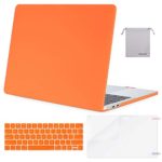 MOSISO MacBook Pro 13 inch Case 2019 2018 2017 2016 Release A2159 A1989 A1706 A1708, Plastic Hard Shell &Keyboard Cover &Screen Protector &Storage Bag Compatible with MacBook Pro 13, Orange