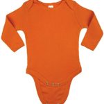 Earth Elements Baby Long Sleeve Bodysuit 3-6 Months Orange