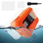 Ho Stevie! Floaty Case + Screen Protectors for GoPro Hero 7, Hero 6, or Hero 5 [Choose Color] (Orange)