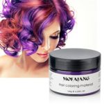 Purple Hair Color Wax Temporary Hairstyle Cream 4.23 oz Hair Pomades Natural Hairstyle Wax for Men Women Kids Party Cosplay Halloween Date (Purple)