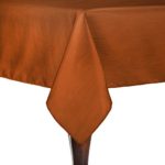 Ultimate Textile Reversible Shantung Satin – Majestic 60 x 120-Inch Rectangular Tablecloth Burnt Orange