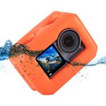 Orange Color Soft EVA Ultra-Buoyant Floaty Housing Case for DJI Osmo Action Camera Swimming Diving Snorkeling Water Sports Floating Buoy Surfing Cover Protection Accessories