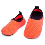 L-RUN Baby Toddler Walking Shoes Quick Dry Water Skin Aqua Socks Orange 12-18 Month=EU19-20