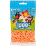 Perler 80-15213, Apricot Orange Fuse Beads for Crafts, 1000pcs