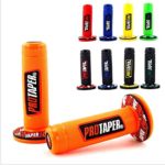 Ghost thorn Motorcycle Protaper Grips Motocross Grip Handle Bar DIRT PIT BIKE 7/8″ HANDLEBAR RUBBER GEL Dual Density MX Grips (Color : Orange)