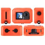 OA-4 Protective Case for DJI OSMO Action, No Sinking Orange Color Floaty Case, for Surfing, Snorkeling, Water Skateboarding Photography, ULANZI