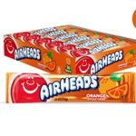 Airheads Candy, Individually Wrapped Full Size Bars for Halloween, Orange, Bulk Taffy, Non Melting, Party, 0.55 Ounce (Pack of 36)