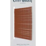 Copper Color Match Premium Bobby Pins for Redheads, 2 Inch Wavy – 48 Count