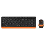WXL Wireless Keyboard Mouse Laptop Office Home (Color : Orange)