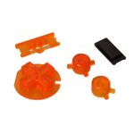Timorn Replacement Plastic Buttons Repair Part for Gameboy Color GBC Console (Transparent Orange)