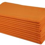 COTTON CRAFT- Dinner Napkins, 12 Pack Oversized Dinner Napkins 20×20 Saffron, 100% Cotton, Tailored with Mitered Corners and a Generous Hem, Napkins are 38% Larger Than Standard Size Napkins