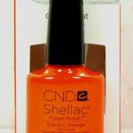 CND Shellac GelColor Nail Polish/Base/Top/Brand New Gel Color #2 – Choose Any 90514- Electric Orange