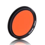 1pcs 30mm 37mm 40.5mm 43mm 46mm 49mm 52mm 55mm 58mm 62mm 67mm 72mm 77mm 82mm Full Orange Color Lens Filter Protector (37mm)