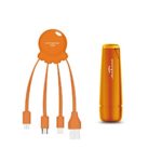 Octopus Power Pack 2600mA Charger and Cable Orange