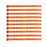 (10) Pack – W.W.J.D. Bracelets – 22 Individual Colors to Choose from – (Orange)