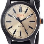 HUGO BOSS Men’s ‘Dublin’ Quartz Stainless Steel and Rubber Casual Watch, Color:Black (Model: 1550045)