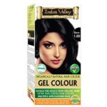 Indus Valley Permanent Gel Hair Color Black 1.0 with Orange Aroma (Upto 4 Applications)