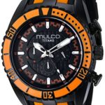 MULCO Unisex MW5-1836-615 Titan Wave Analog Display Japanese Quartz Orange Watch