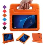 BMOUO Kids Case for Samsung Galaxy Tab E Lite 7.0 inch – Shockproof Case Light Weight Kids Case Super Protection Cover Handle Stand Case for Samsung Galaxy Tab E Lite 7-Inch Tablet – Orange