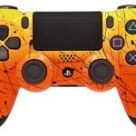 Hand Airbrushed Fade Playstation 4 Custom Controller (Yellow & Orange)