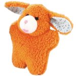 Zanies Cuddly Berber Baby Bunny Dog Toys, Orange