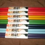 7 PAIR Perfektion Colored Nylon Tip Drum Sticks 5B Size – “Colors of the Rainbow Pack”Red, Orange, Yellow, Green, Dark Blue, Light Blue, Purple (1 pair each color)