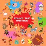 Count the Animals: Guessing Game Book for Kids 2-5 year old | Picture Puzzle Book for Preschoolers Seek and Find Animals Children’s | Learning Toys Cute 38 pg, 8,5×8,5 | Orange (Count Book 1)