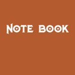 Notebook: Alloy Orange color cover and White title (6 x 9 inches) – 120 Clear Pages with page numbers | Clear Pages Notebook / Journal