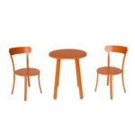 Christopher Knight Home 304956 Kelly OutdoorBistro Set, Matte Orange