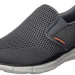 Skechers Men’s Equalizer Double Play Slip-On Loafer,Charcoal/Orange,11.5 M US