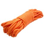 Emergency Zone 9mm (3/8 inch) Nylon Braided, 50 Foot, Multi-Purpose Rope. Available in 1, 2, 3, 4, 40 Packs. Black, Green, White, Red, Orange, Camouflage Color Options (1, Orange)