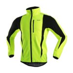 ARSUXEO Winter Warm UP Thermal Softshell Cycling Jacket Windproof Waterproof 15-k